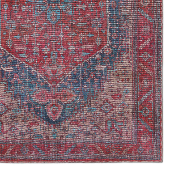 Vibe by Jaipur Living Fairbanks Medallion Red/ Blue Runner Rug (3'X8')