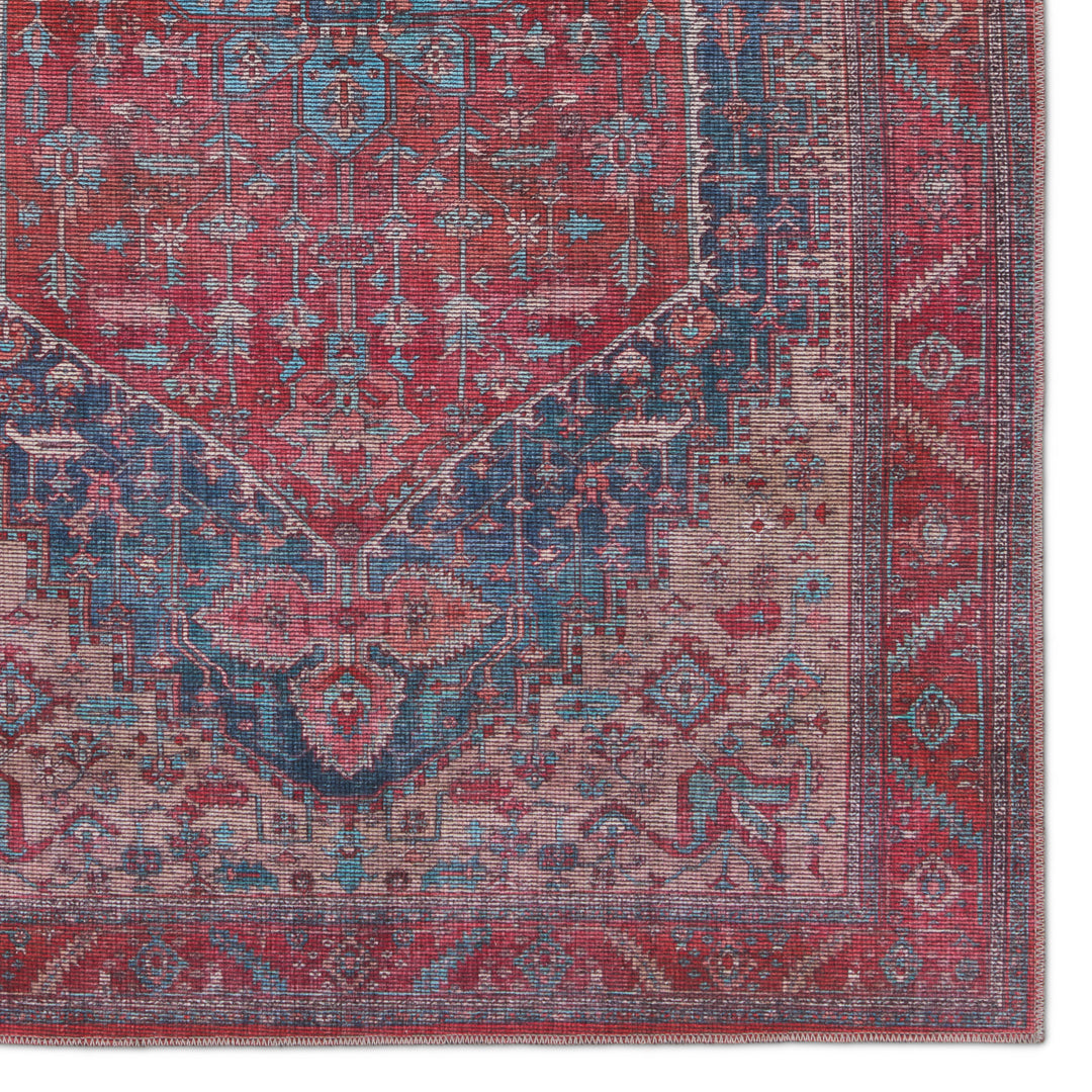 Vibe by Jaipur Living Fairbanks Medallion Red/ Blue Area Rug (5'3"X8')