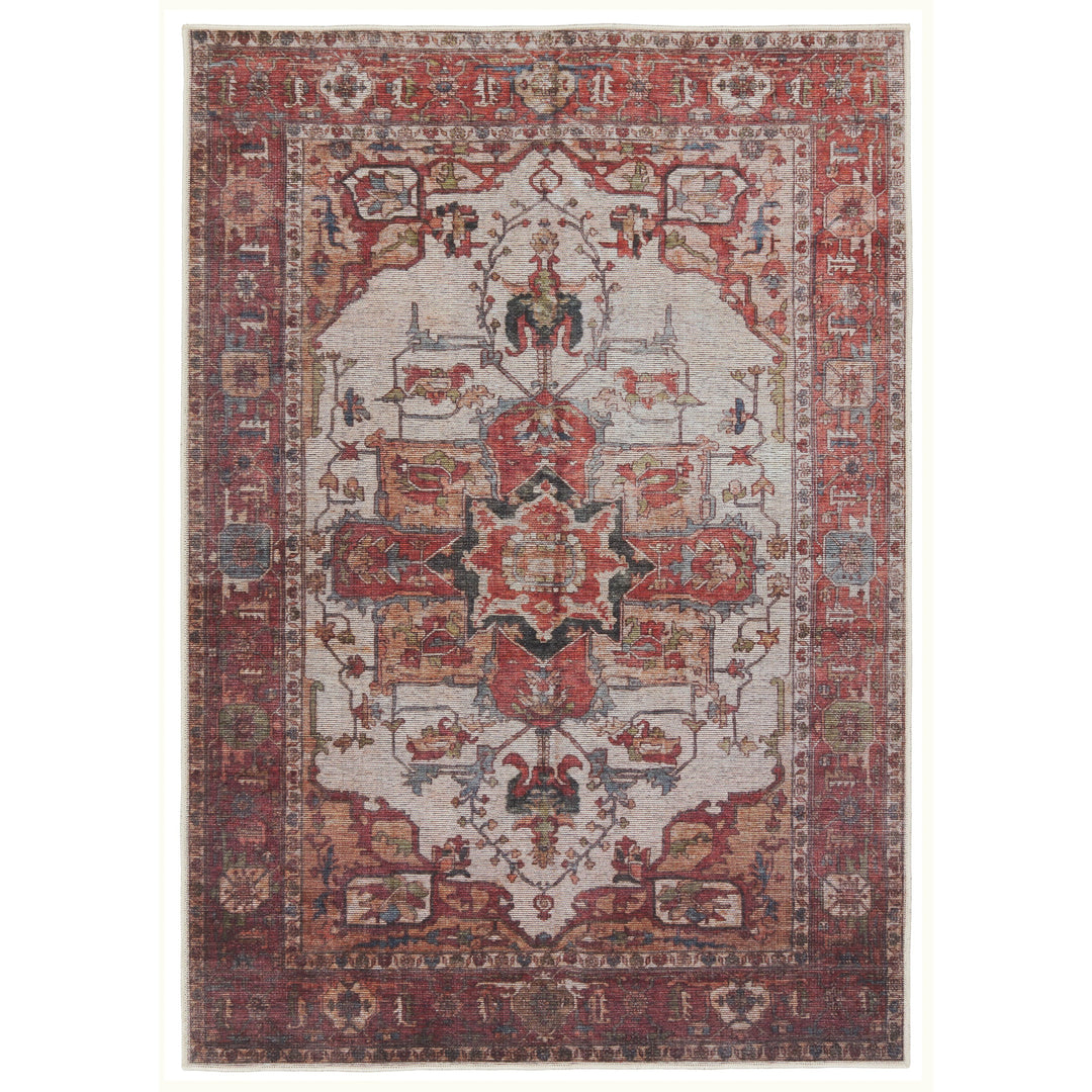 Vibe by Jaipur Living Hepburn Medallion Rust/ Beige Area Rug (7'10"X10')