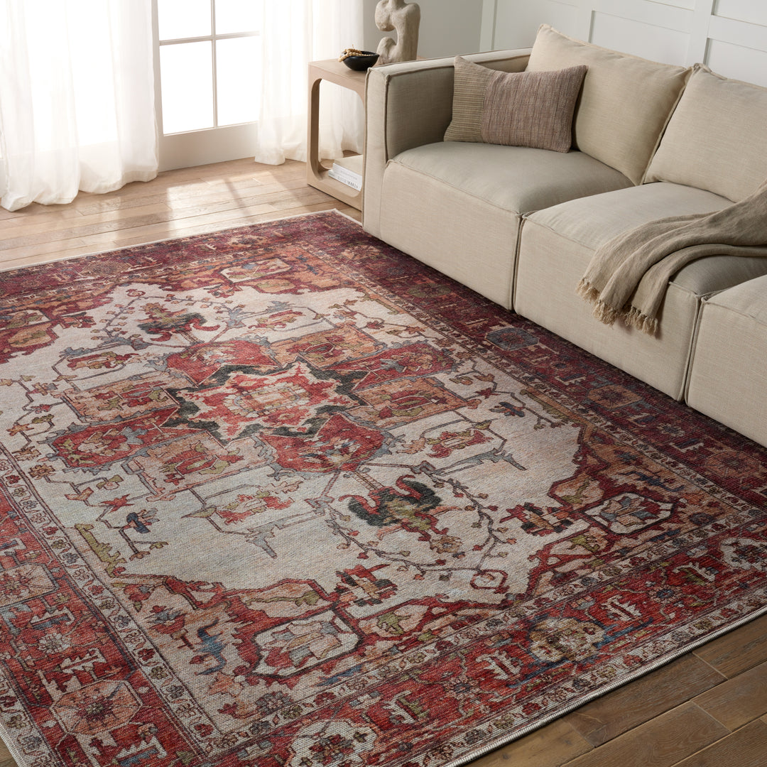 Vibe by Jaipur Living Hepburn Medallion Rust/ Beige Runner Rug (3'X8')