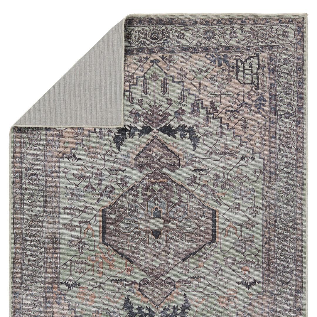 Vibe by Jaipur Living Abbott Medallion Green/ Dark Brown Area Rug (3'11"X6')