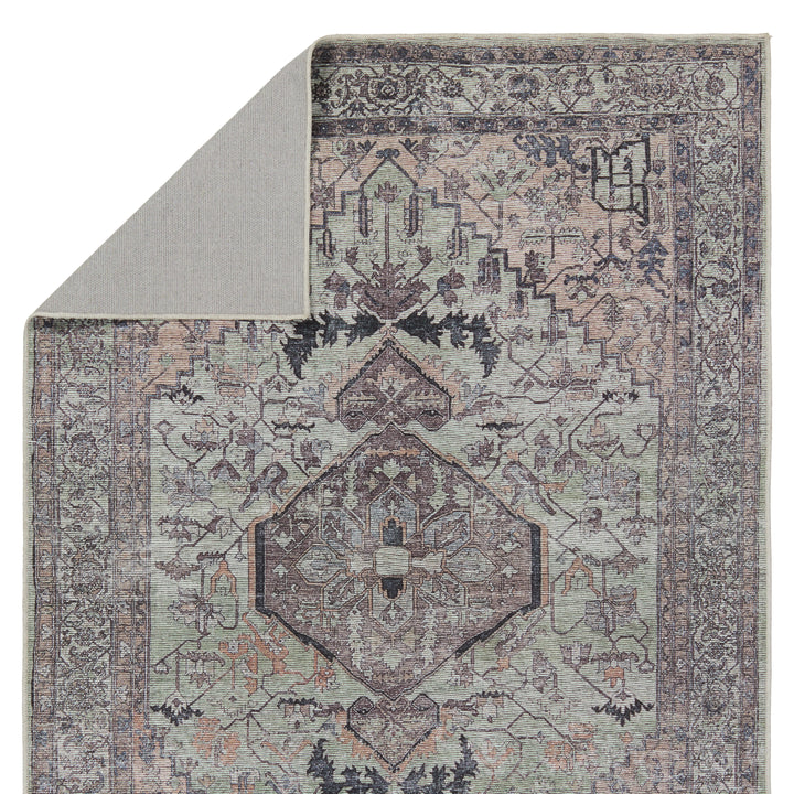 Vibe by Jaipur Living Abbott Medallion Green/ Dark Brown Area Rug (5'3"X8')