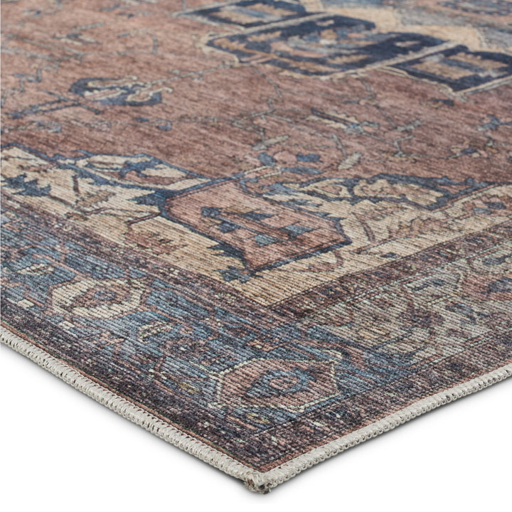 Vibe by Jaipur Living Barrymore Medallion Blue/ Dark Brown Runner Rug (3'X8')