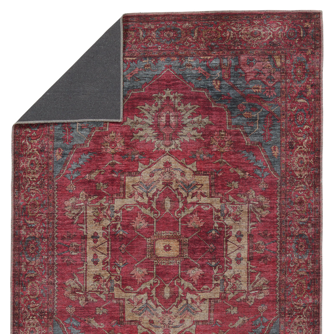 Vibe by Jaipur Living Gloria Medallion Red/ Blue Area Rug (5'3"X8')