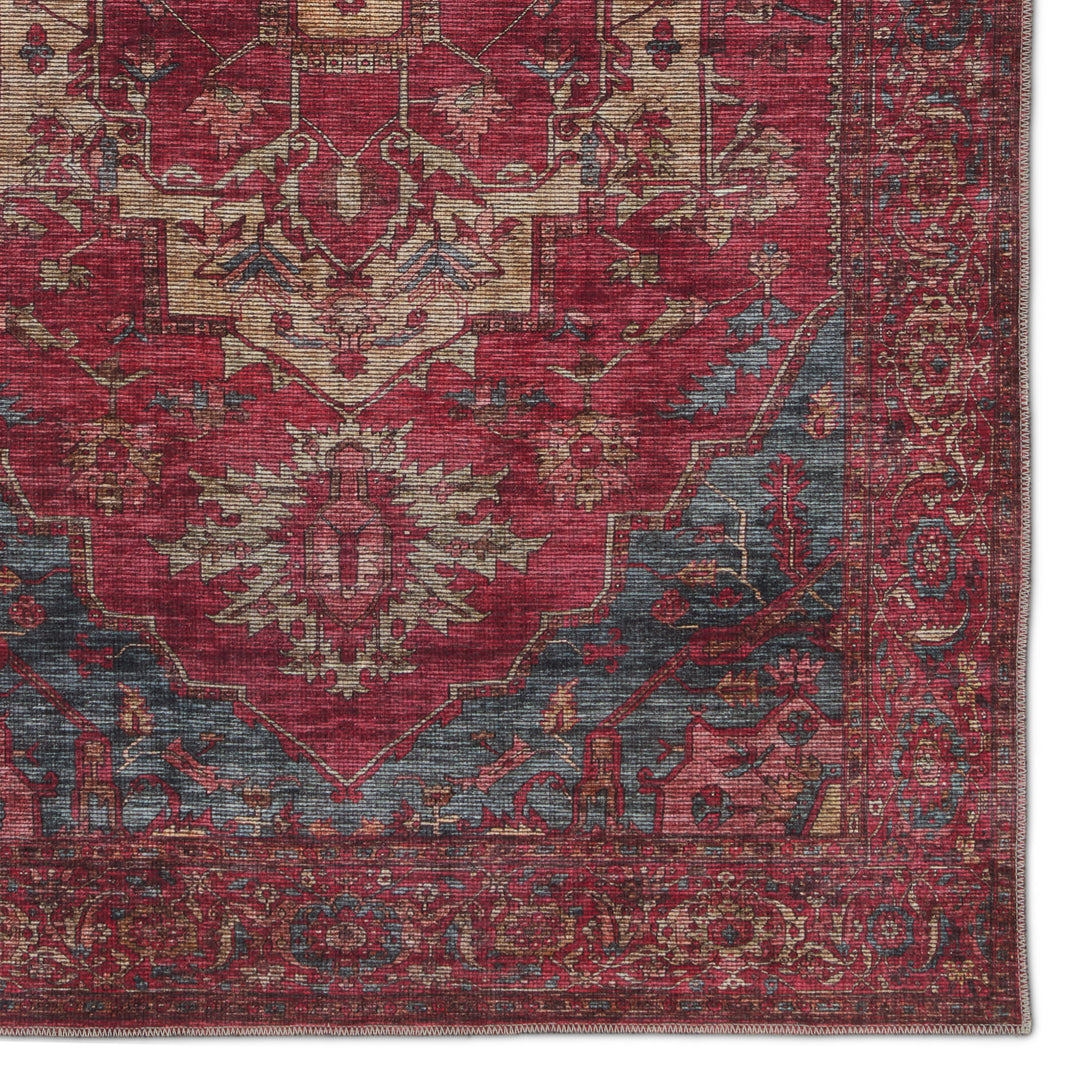 Vibe by Jaipur Living Gloria Medallion Red/ Blue Area Rug (5'3"X8')