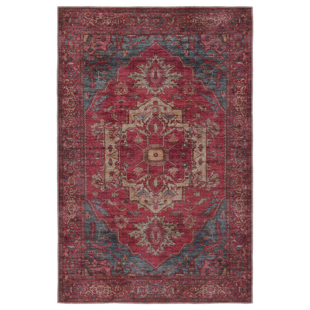 Vibe by Jaipur Living Gloria Medallion Red/ Blue Area Rug (5'3"X8')