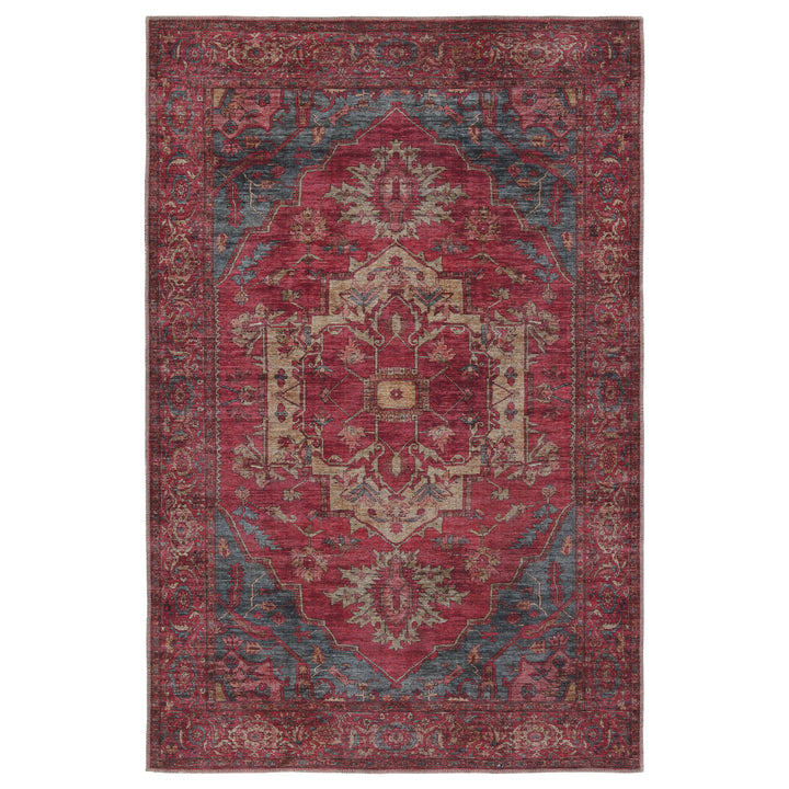 Vibe by Jaipur Living Gloria Medallion Red/ Blue Area Rug (5'3"X8')