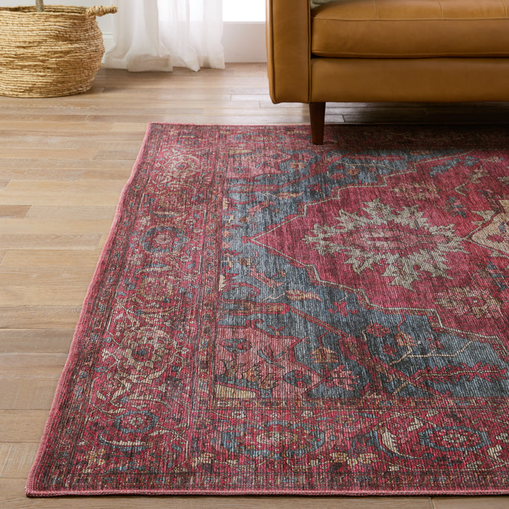 Vibe by Jaipur Living Gloria Medallion Red/ Blue Runner Rug (3'X8')