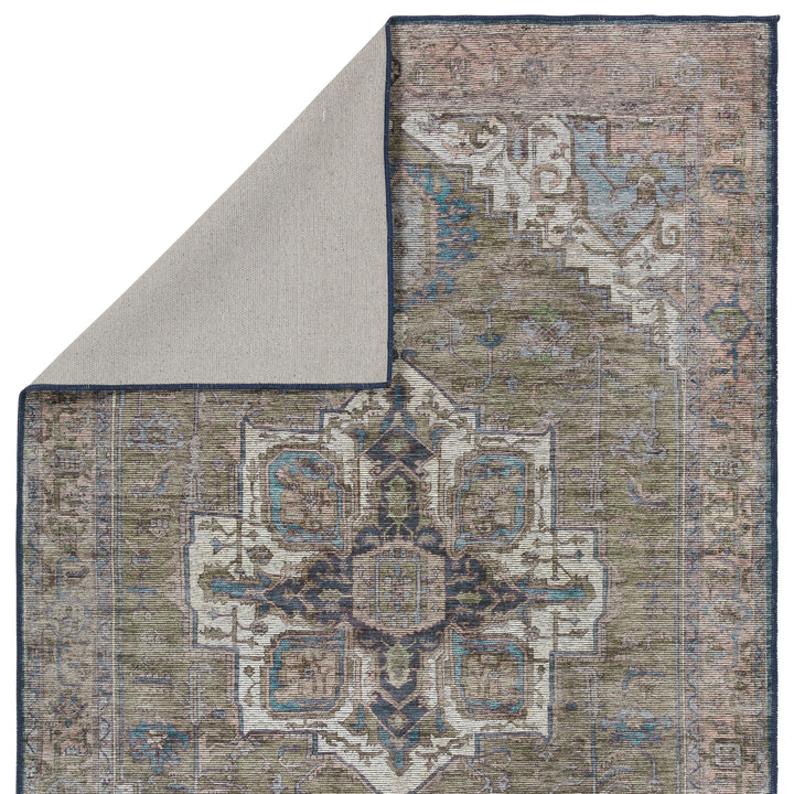 Vibe by Jaipur Living Chaplin Medallion Green/ Blue Area Rug (9'2"X12')