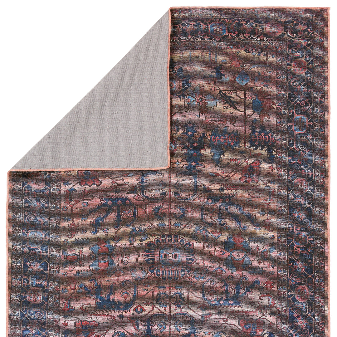 Vibe by Jaipur Living Ainsworth Medallion Blue/ Pink Runner Rug (3'X8')