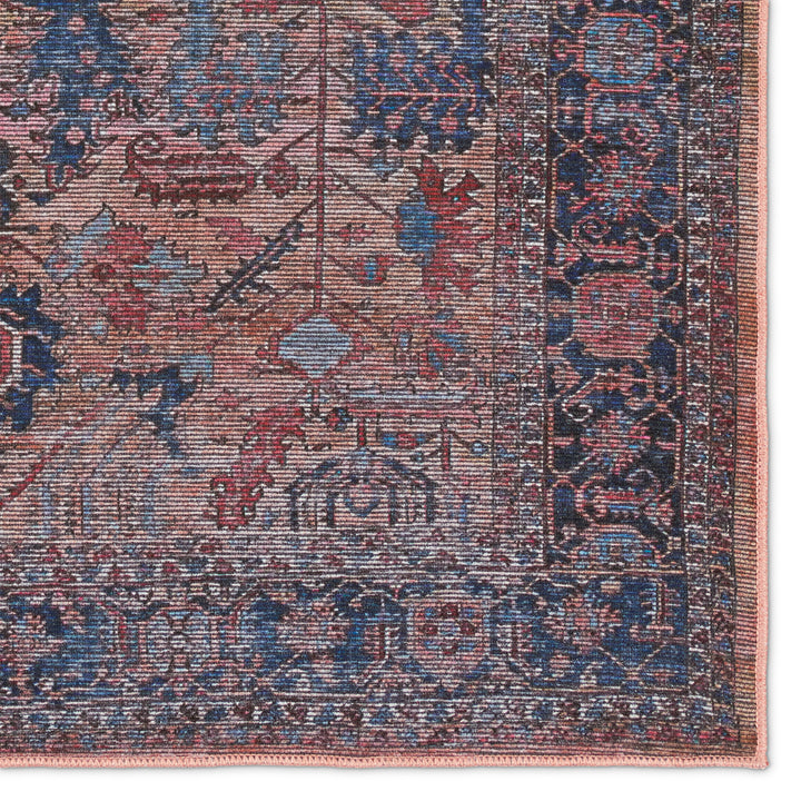 Vibe by Jaipur Living Ainsworth Medallion Blue/ Pink Area Rug (5'3"X8')