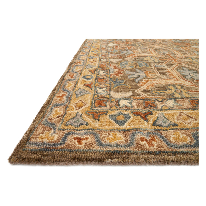 Loloi Victoria Walnut / Multi 18" x 18" Sample Rug