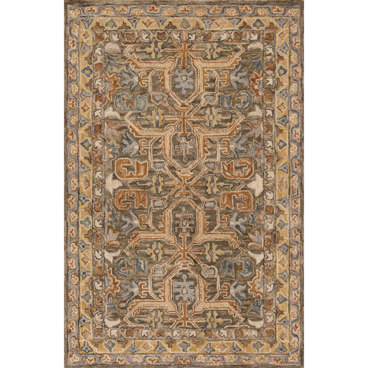 Loloi Victoria Walnut / Multi 2'-6" x 7'-6" Runner Rug