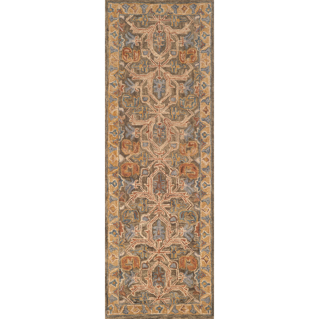 Loloi Victoria Walnut / Multi 18" x 18" Sample Rug