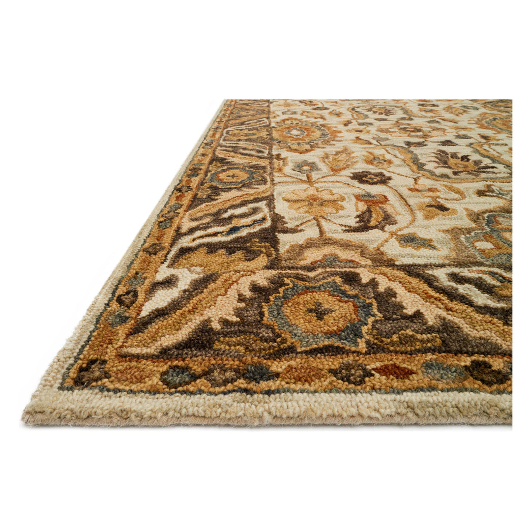 Loloi Victoria Ivory / Dk Taupe 5'-0" x 7'-6" Area Rug