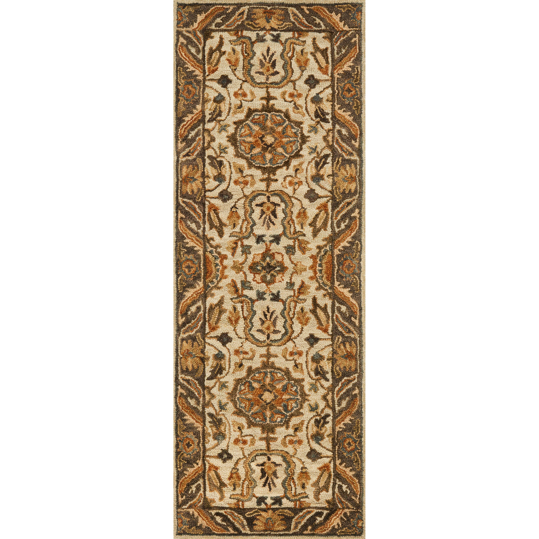 Loloi Victoria Ivory / Dk Taupe 7'-9" x 9'-9" Area Rug