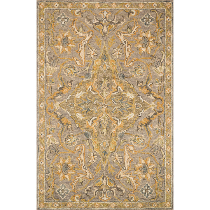 Loloi Victoria Grey / Multi 3'-6" x 5'-6" Accent Rug