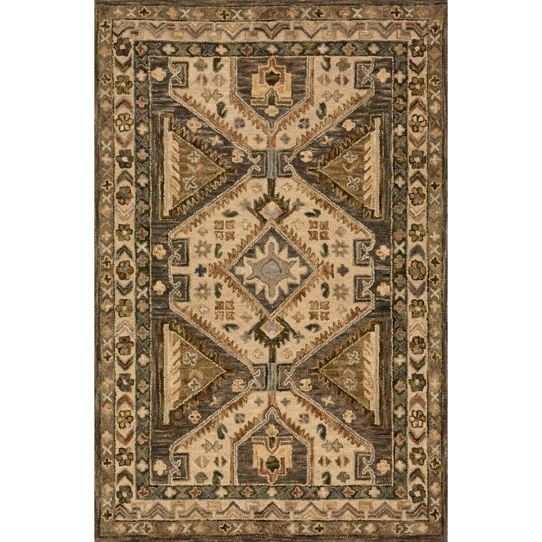 Loloi Victoria Walnut / Beige 3'-6" x 5'-6" Accent Rug