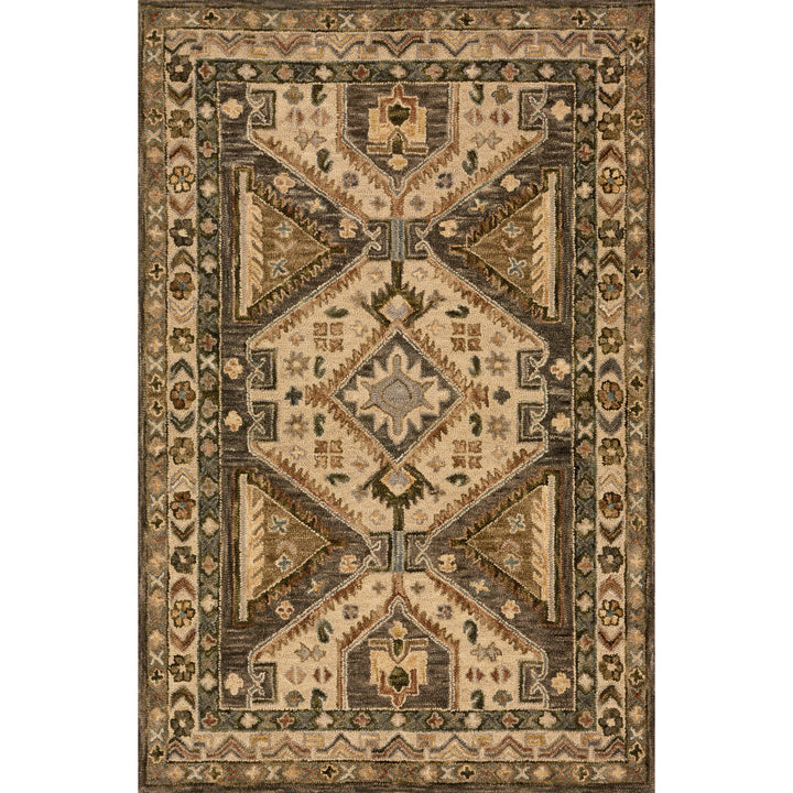 Loloi Victoria Walnut / Beige 3'-6" x 5'-6" Accent Rug