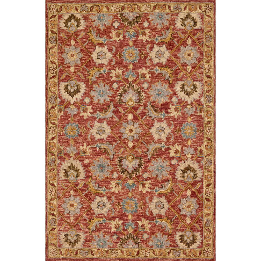 Loloi Victoria Terracotta / Gold 18" x 18" Sample Rug