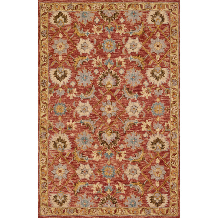 Loloi Victoria Terracotta / Gold 7'-9" x 9'-9" Area Rug