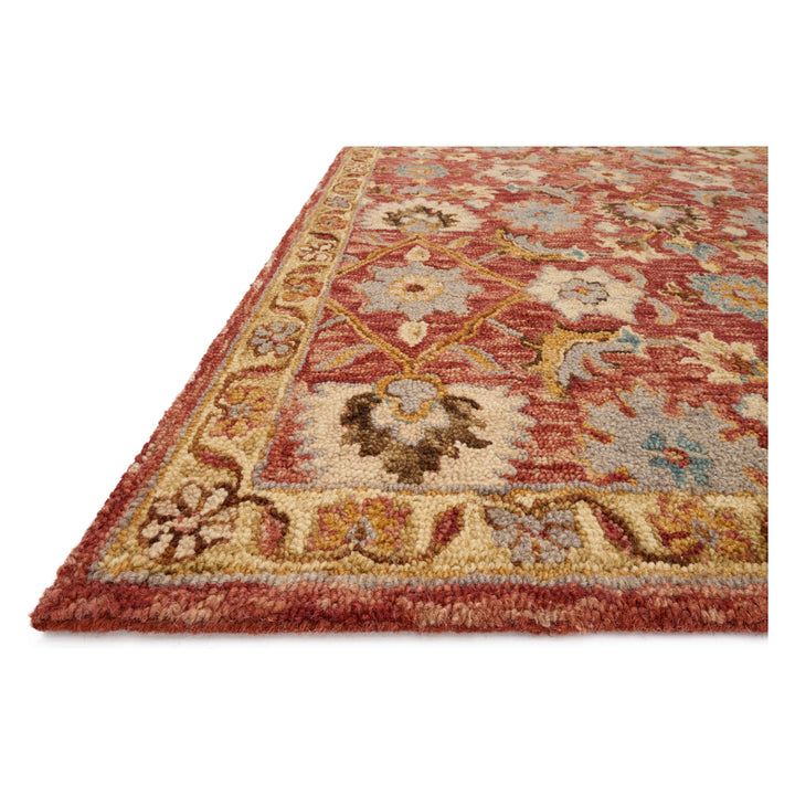 Loloi Victoria Terracotta / Gold 2'-3" x 3'-9" Accent Rug