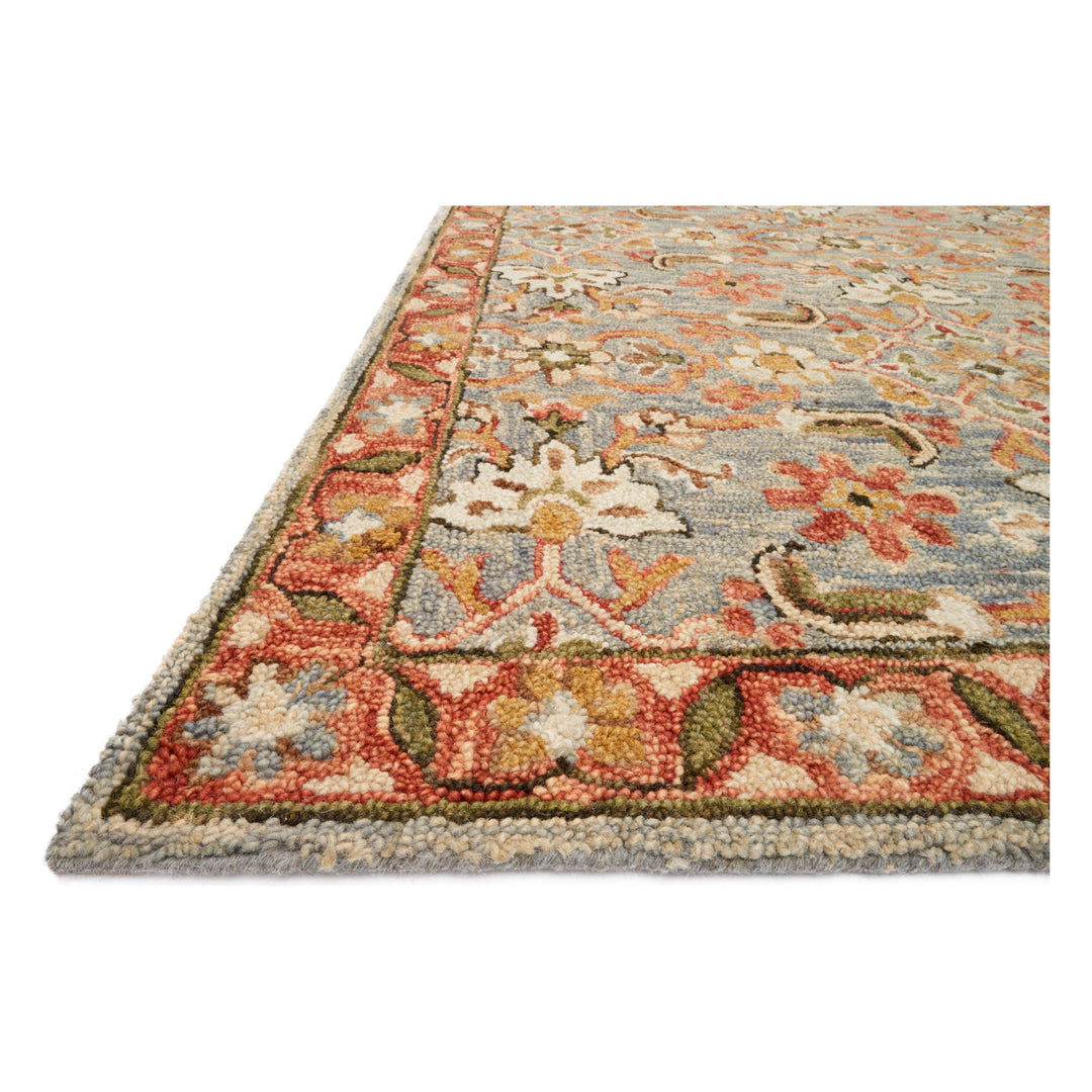 Loloi Victoria Slate / Terracotta 9'-3" x 13' Area Rug