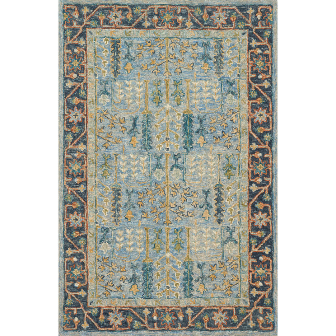 Loloi Victoria Lt Blue / Dk Blue 9'-3" x 13' Area Rug