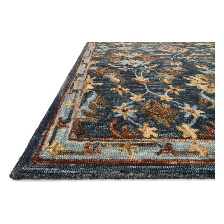 Loloi Victoria Denim / Multi 18" x 18" Sample Rug