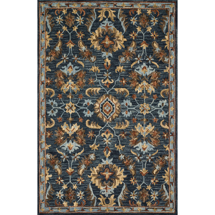 Loloi Victoria Denim / Multi 18" x 18" Sample Rug