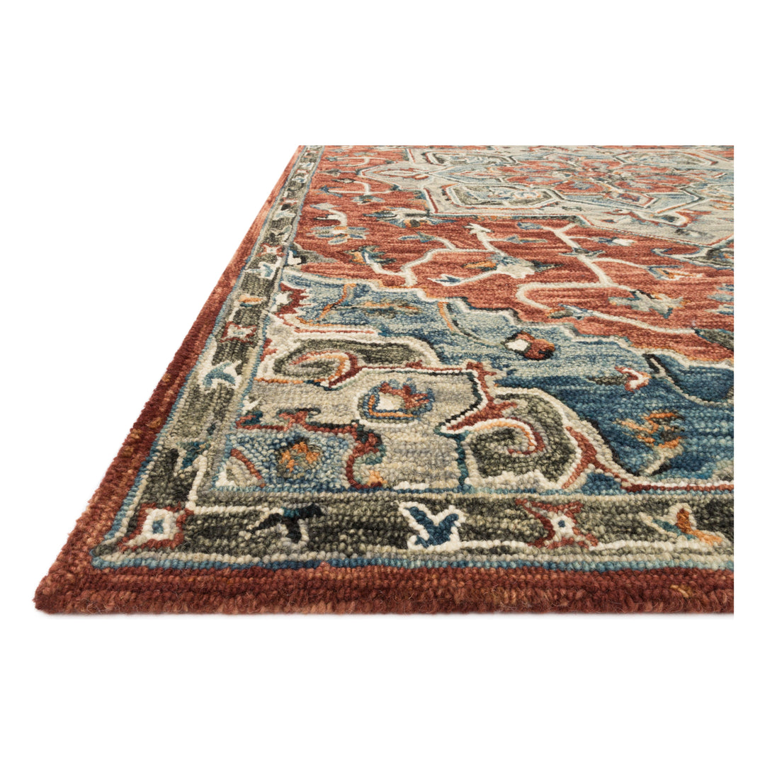 Loloi Victoria Red / Multi 2'-3" x 3'-9" Accent Rug