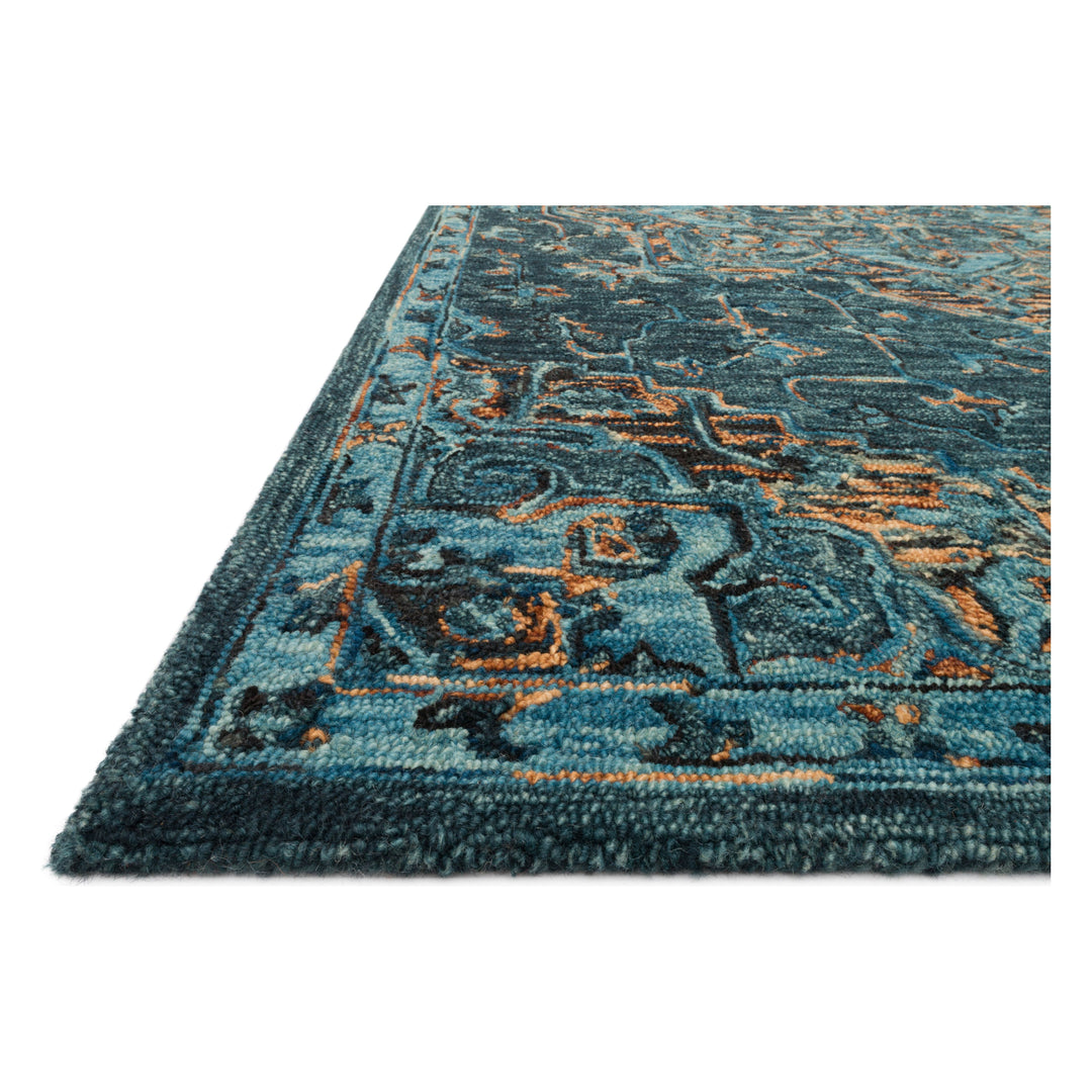 Loloi Victoria Teal / Multi 2'-3" x 3'-9" Accent Rug