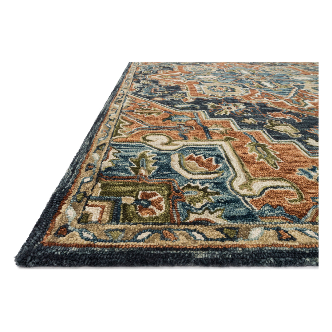 Loloi Victoria Rust / Multi 3'-6" x 5'-6" Accent Rug