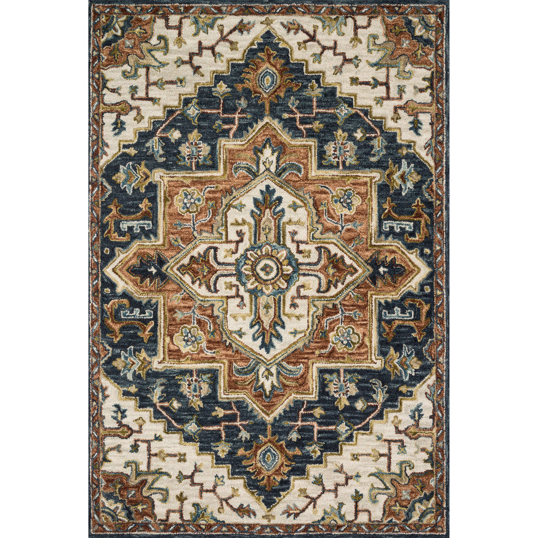 Loloi Victoria Blue / Multi 2'-3" x 3'-9" Accent Rug