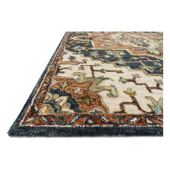 Loloi Victoria Blue / Multi 3'-6" x 5'-6" Accent Rug