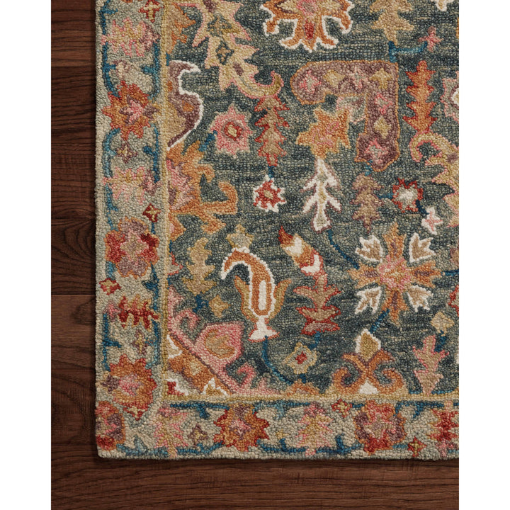 Loloi Victoria Navy / Multi 5'-0" x 7'-6" Area Rug