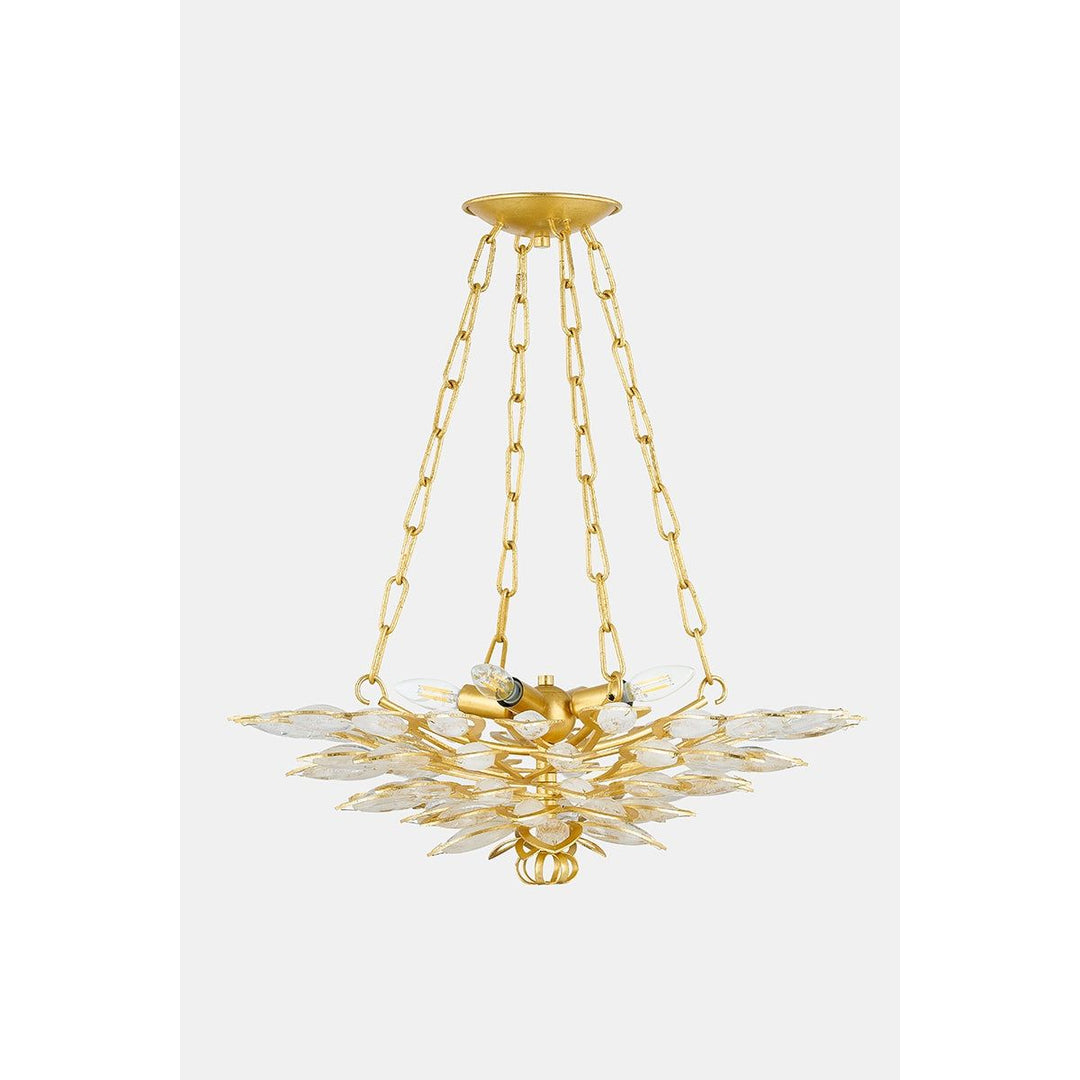 Vittoria Chandelier - Gold Leaf 4 Lights