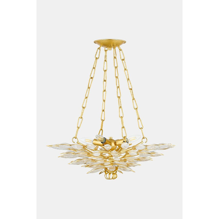 Vittoria Chandelier - Gold Leaf 4 Lights