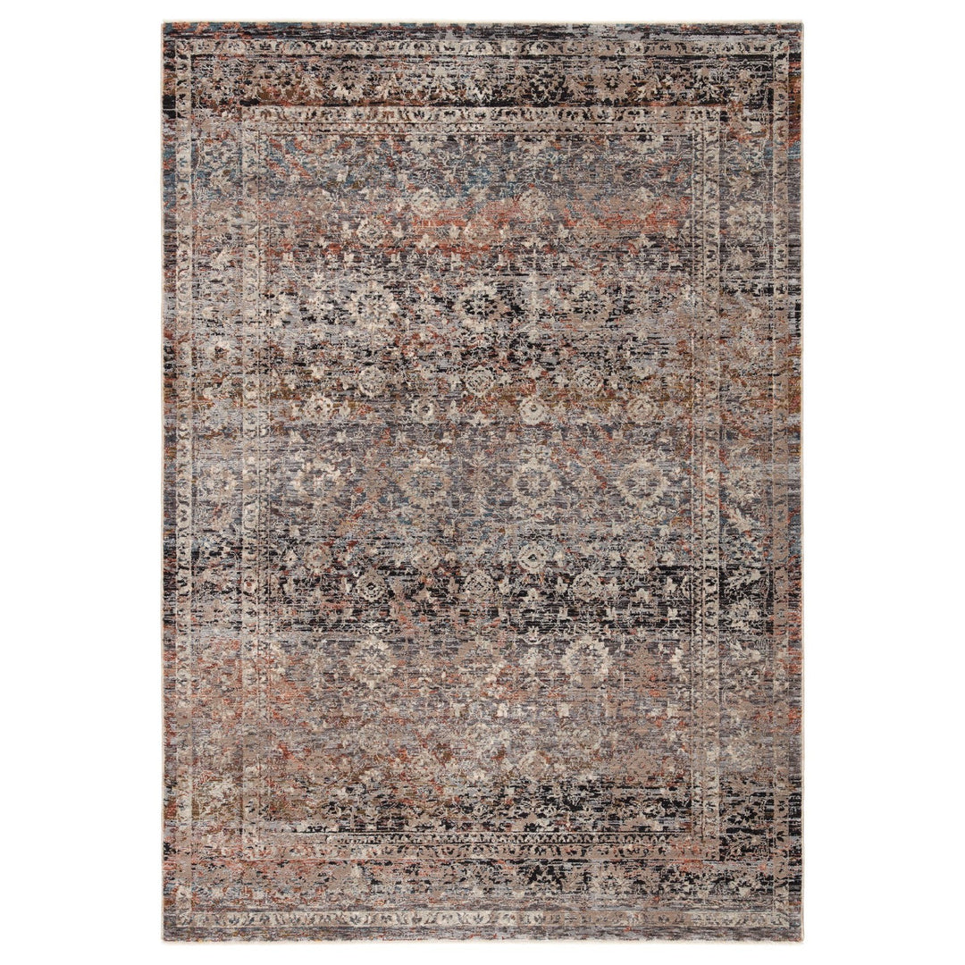 Jaipur Living Elio Oriental Gray/ Black Area Rug (9'3"X13'3")