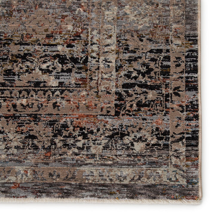 Jaipur Living Elio Oriental Gray/ Black Area Rug (9'3"X13'3")