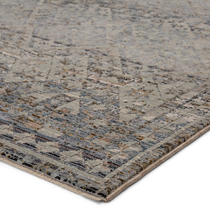 Jaipur Living Cashel Tribal Gray/ Dark Blue Runner Rug (3'X8')