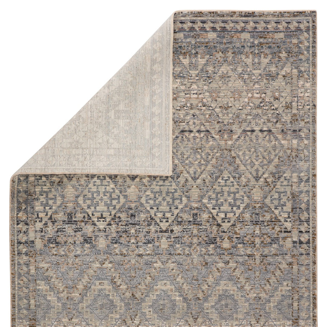 Jaipur Living Cashel Tribal Gray/ Dark Blue Runner Rug (2'5"X10')