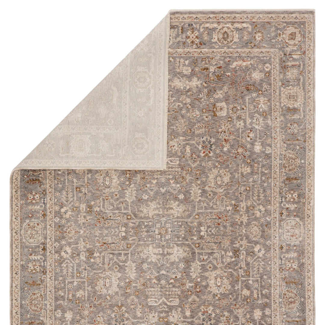 Jaipur Living Amaris Oriental Gray/ Cream Area Rug (4'X6')