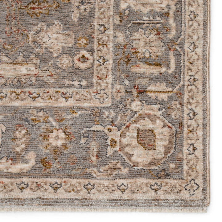 Jaipur Living Amaris Oriental Gray/ Cream Runner Rug (3'X8')