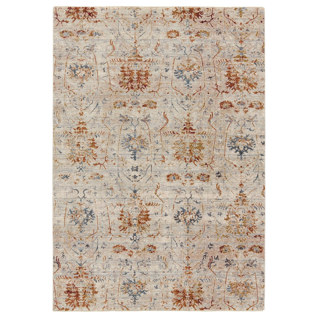 Jaipur Living Ozella Trellis Taupe/ Red Runner Rug (2'5"X10')