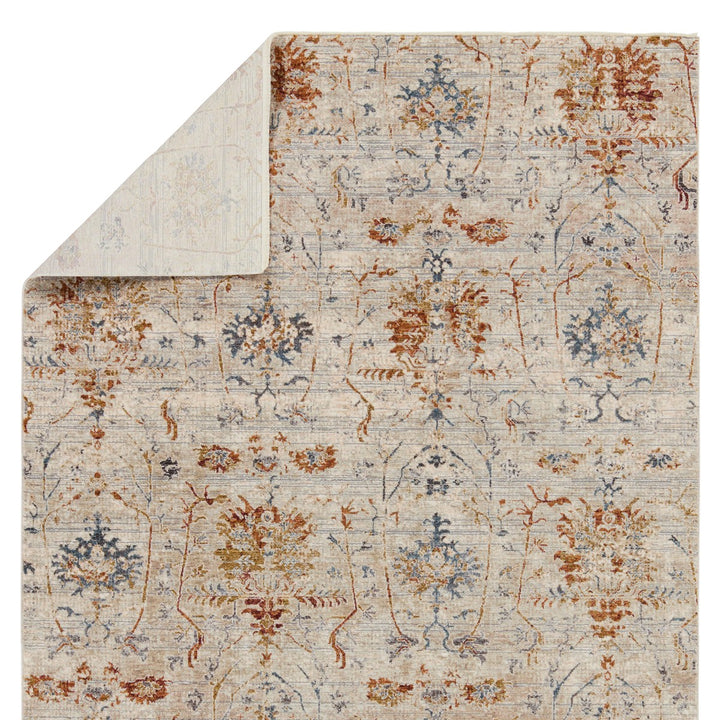 Jaipur Living Ozella Trellis Taupe/ Red Area Rug (8'X10')