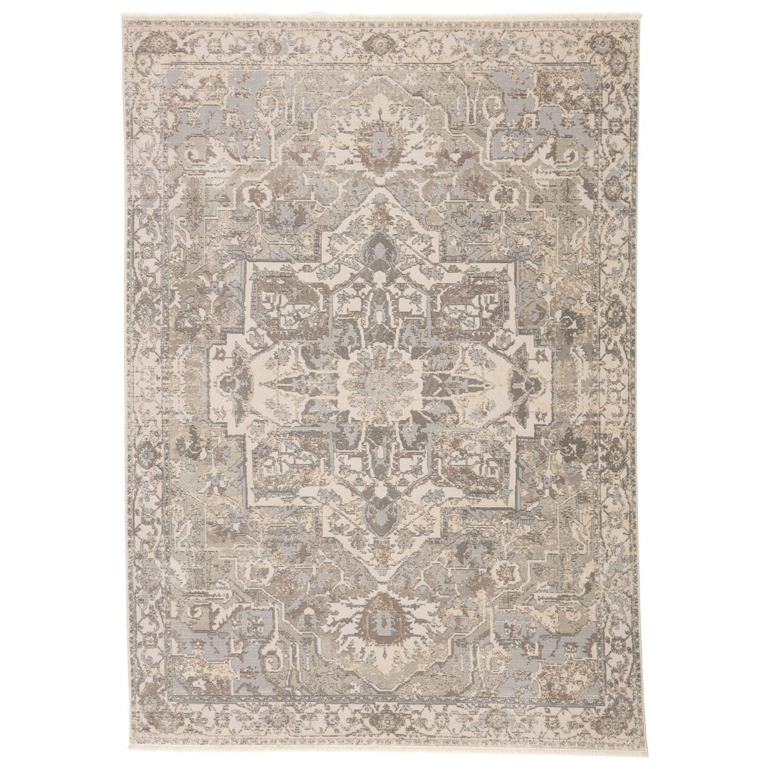 Jaipur Living Alain Medallion Gray/ Cream Runner Rug (2'6"X8')