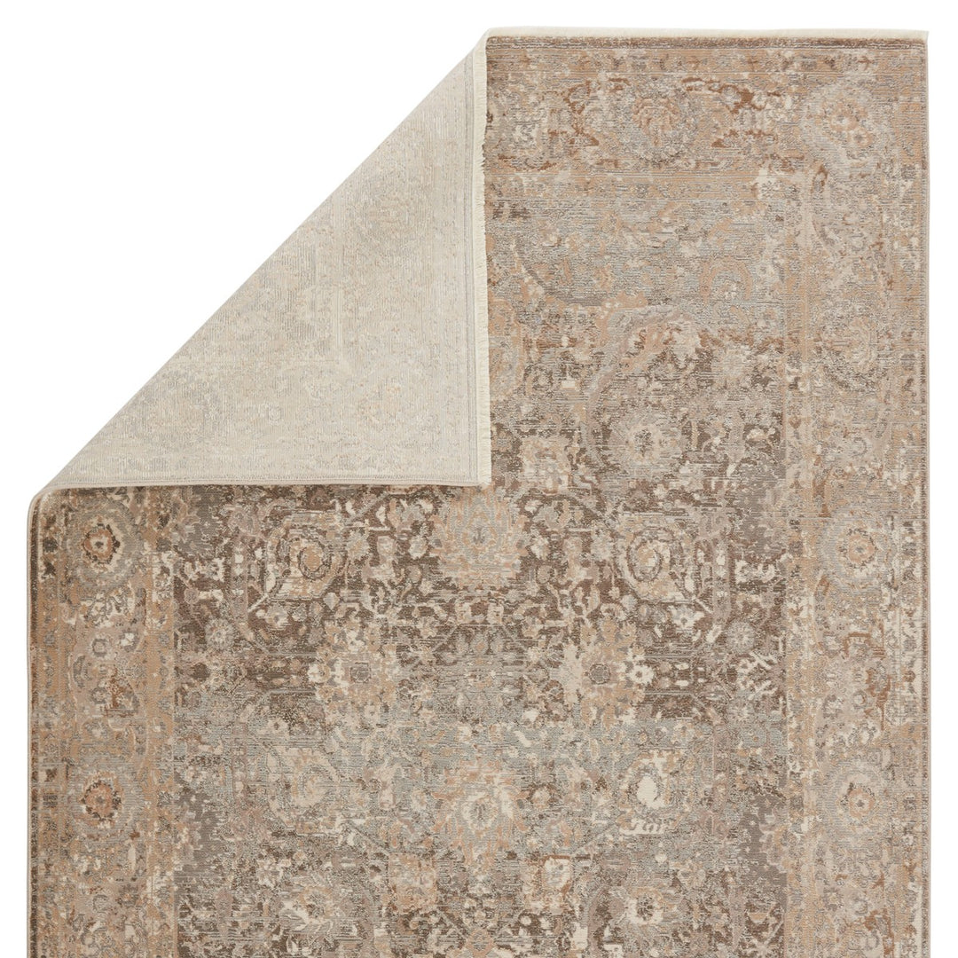 Jaipur Living Baptiste Oriental Dark Taupe/ Gold Runner Rug (2'6"X12')