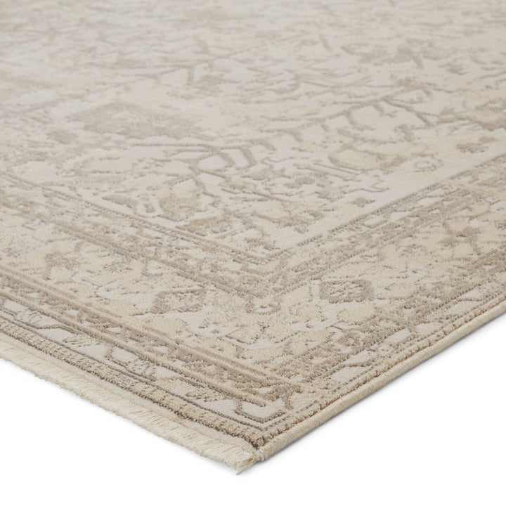 Jaipur Living Valentin Oriental Cream/ Light Gray Runner Rug (2'6"X8')