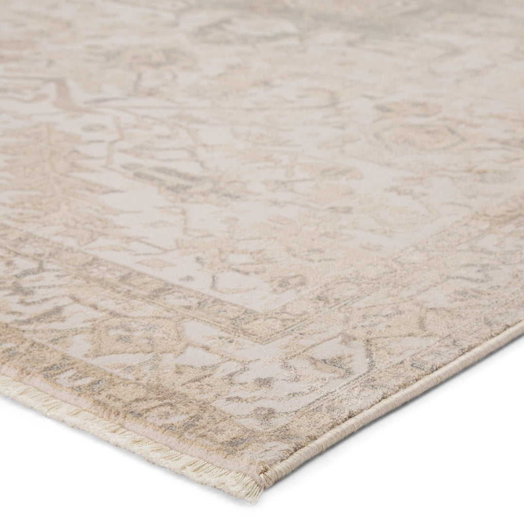 Jaipur Living Lucien Medallion Cream/ Light Gray Area Rug (5'X7'6")